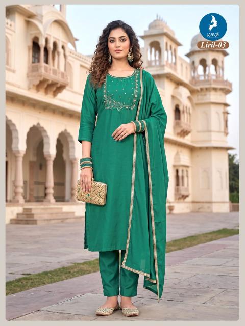 Kaya liril 3pcs wholesale kurtis in surat online